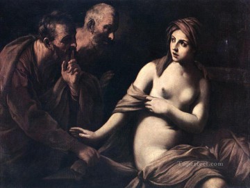  Reni Canvas - Susanna and the Elders Baroque Guido Reni